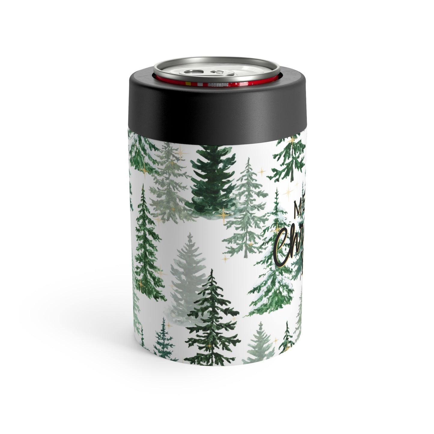 Merry Christmas Y'all Can Holder – Insulated Holiday Tree Can Cooler