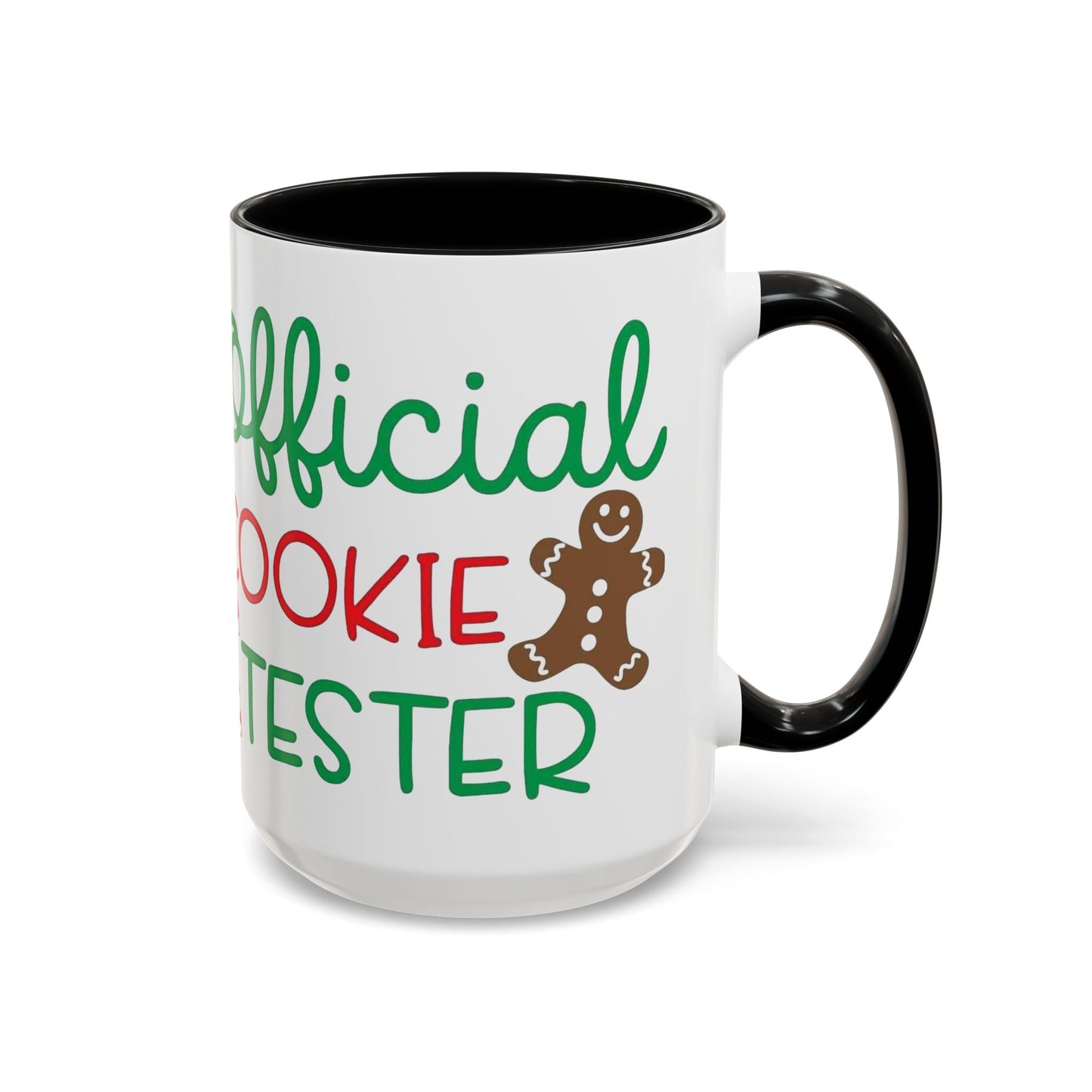 Christmas Coffee Mug, 11oz, "Official Cookie Tester"