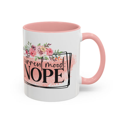 Coffee Mug, 11oz, "Current Mood NOPE"