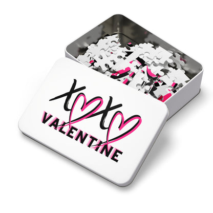 Valentines XOXO Jigsaw Puzzle — Romantic Tin Box Gift