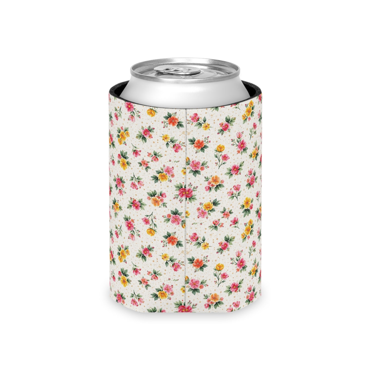 Wildflower Sprinkle Pattern – Splatter Bloom Collection — Lightweight Foam Grip Lined Koozie