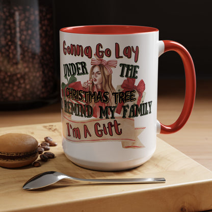 Christmas Coffee Mug, 11oz, "I'm A Gift"