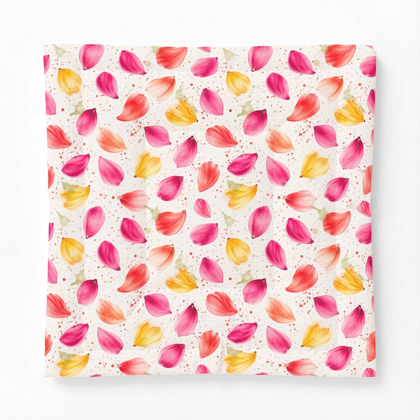 Watercolor Spring Petals Pattern – Splatter Bloom Collection – Comforter