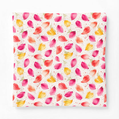 Watercolor Spring Petals Pattern – Splatter Bloom Collection – Comforter