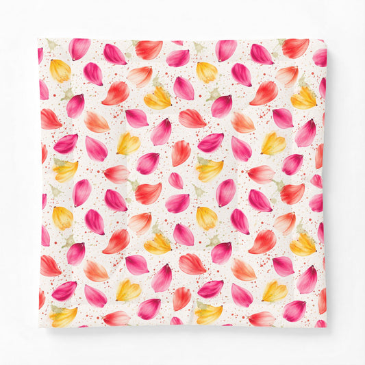 Watercolor Spring Petals Pattern – Splatter Bloom Collection – Comforter