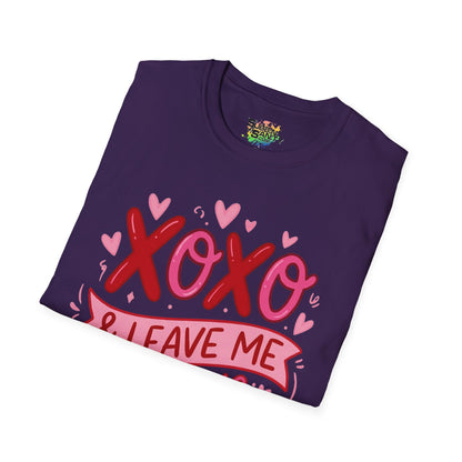 "XOXO & Leave Me Alone" Valentine T-Shirt – Cute Graphic Tee | Unisex Softstyle Valentine’s Day Shirt