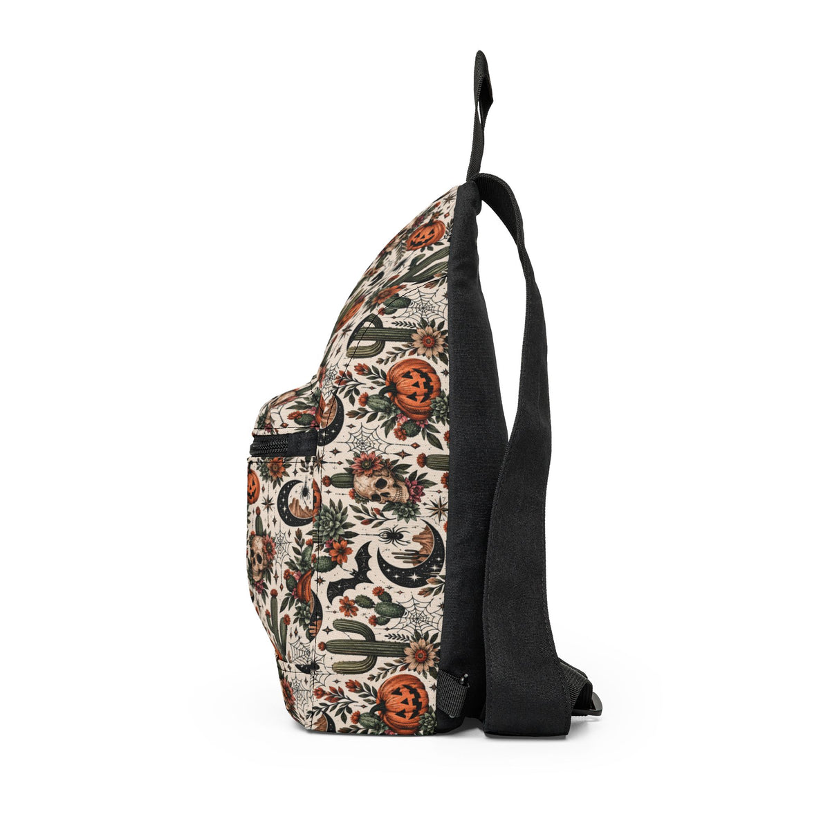Desert Moonlight Crossbody Bag | Boho Halloween Cactus & Celestial Shoulder Bag by Subbin4Sanity
