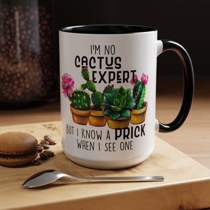 Coffee Mug, 11oz, "No Cactus Expert"