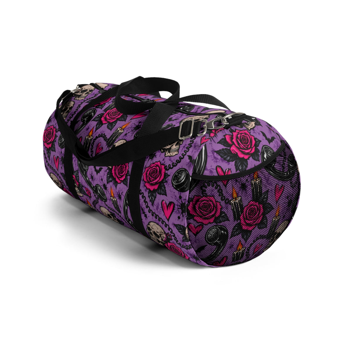 Karma’s Calling Duffel Bag | Skull & Rose Halloween Travel Bag by Subbin4Sanity