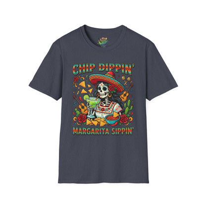"Chip Dippin Margarita Sippin" (Square) | Unisex Softstyle T-Shirt