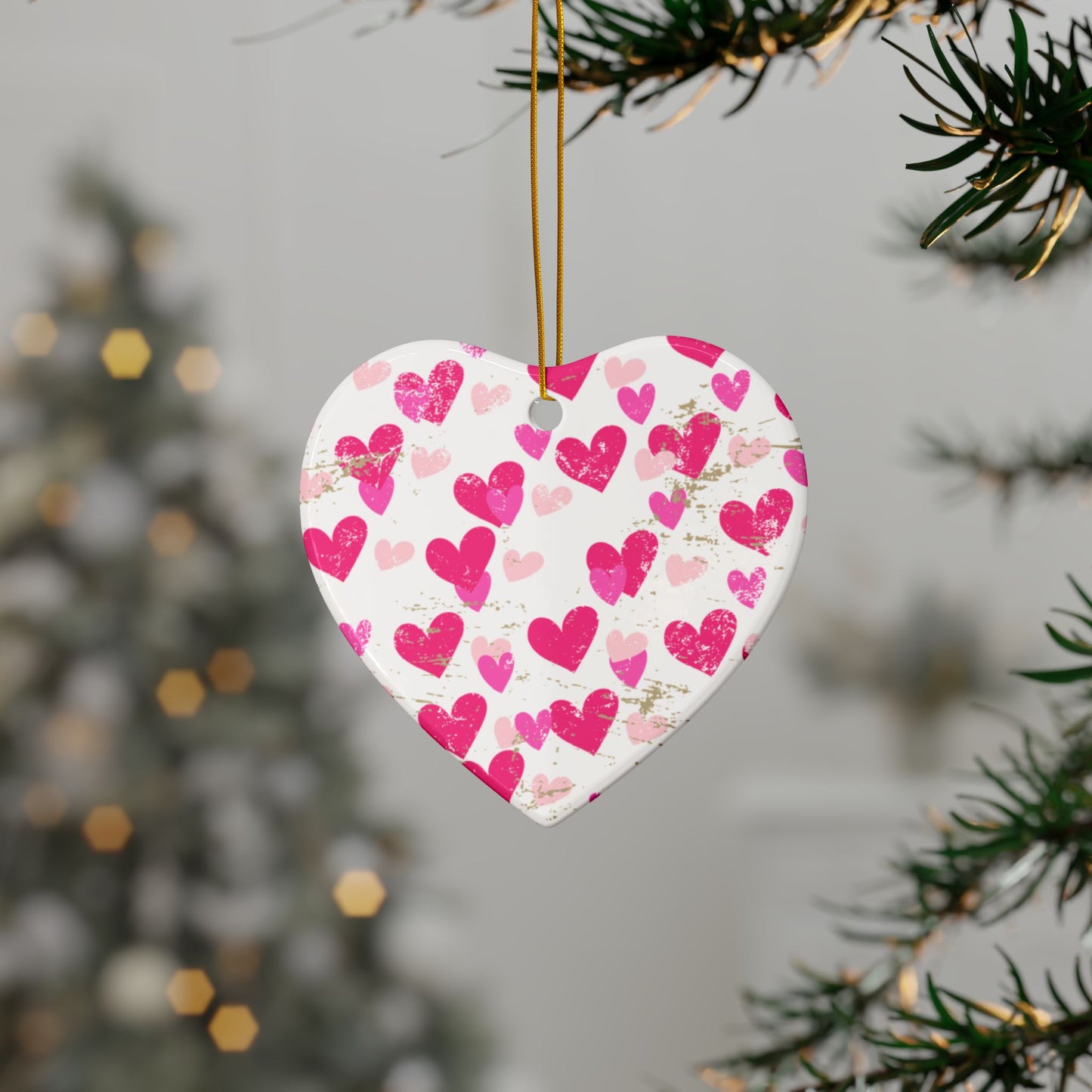 Valentines Ceramic Ornament (1pc, 3pcs, 5pcs, 10pcs)