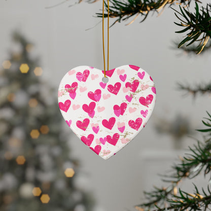 Valentines Ceramic Ornament (1pc, 3pcs, 5pcs, 10pcs)