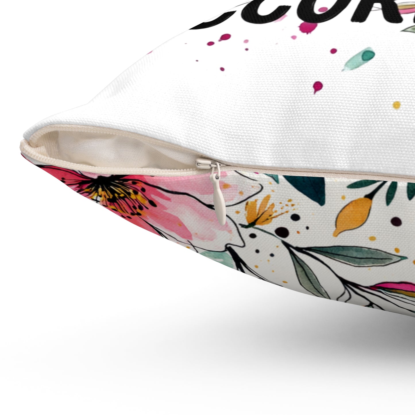 "She's A Wildflower Act Accordingly" - Double Sided Pillowcase & Pillow Insert