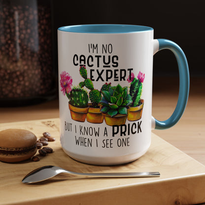 Coffee Mug, 11oz, "No Cactus Expert"