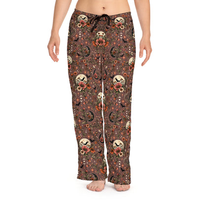 Midnight Wildflowers Pajama Pants | Boho Halloween Sleepwear by Subbin4Sanity