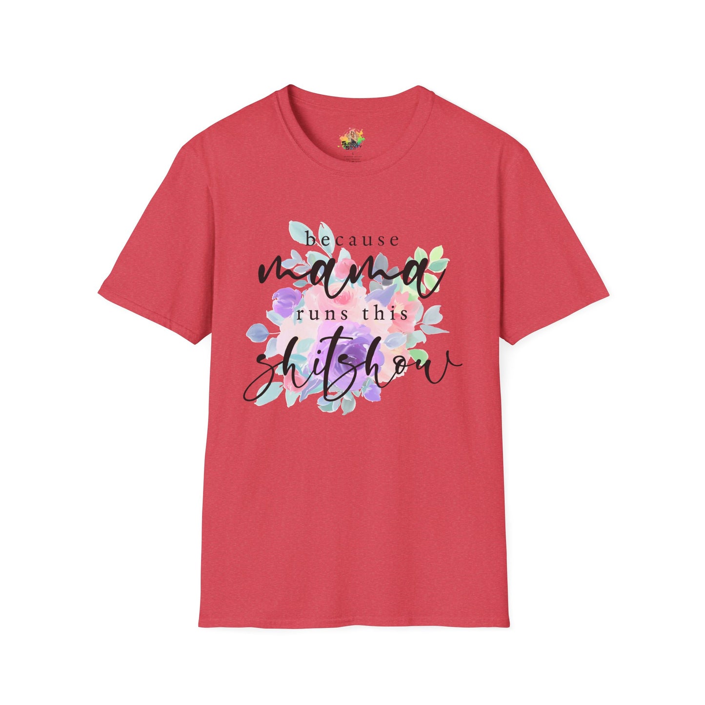 Mama Runs The Shitshow Graphic T-Shirt | Funny Mom Life Statement Tee by Subbin4Sanity