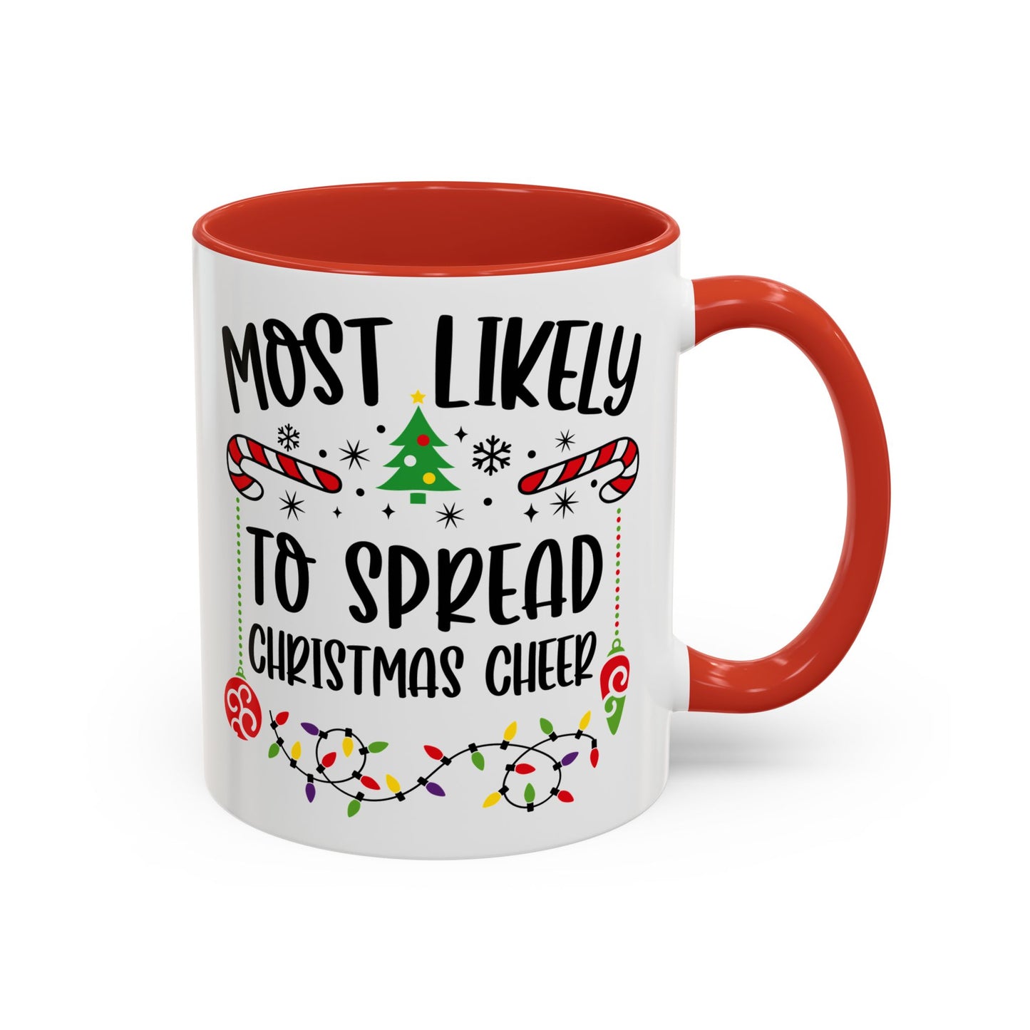 Christmas Coffee Mug, 11oz, "To spread Christmas cheer"
