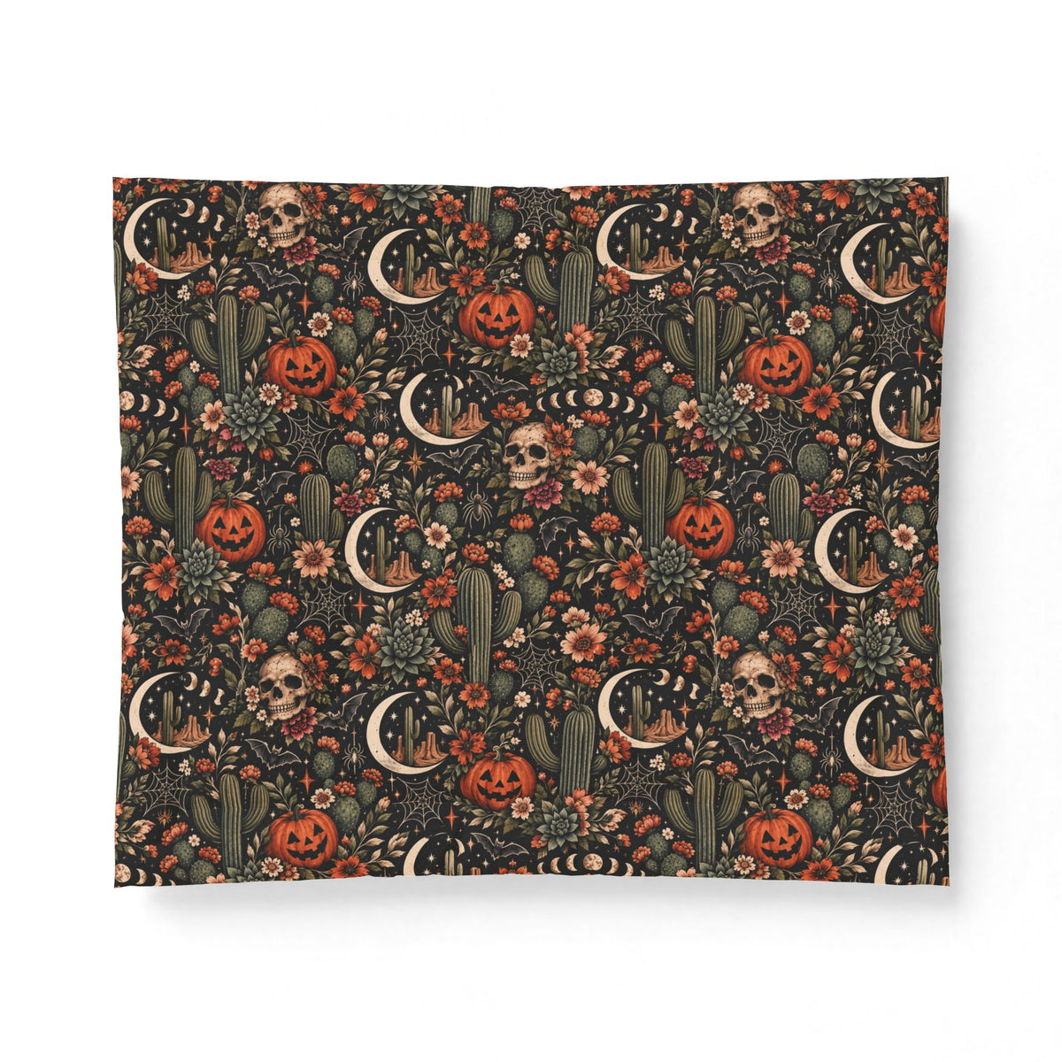 Desert Eclipse Comforter | Boho Halloween Celestial Bedding by Subbin4Sanity
