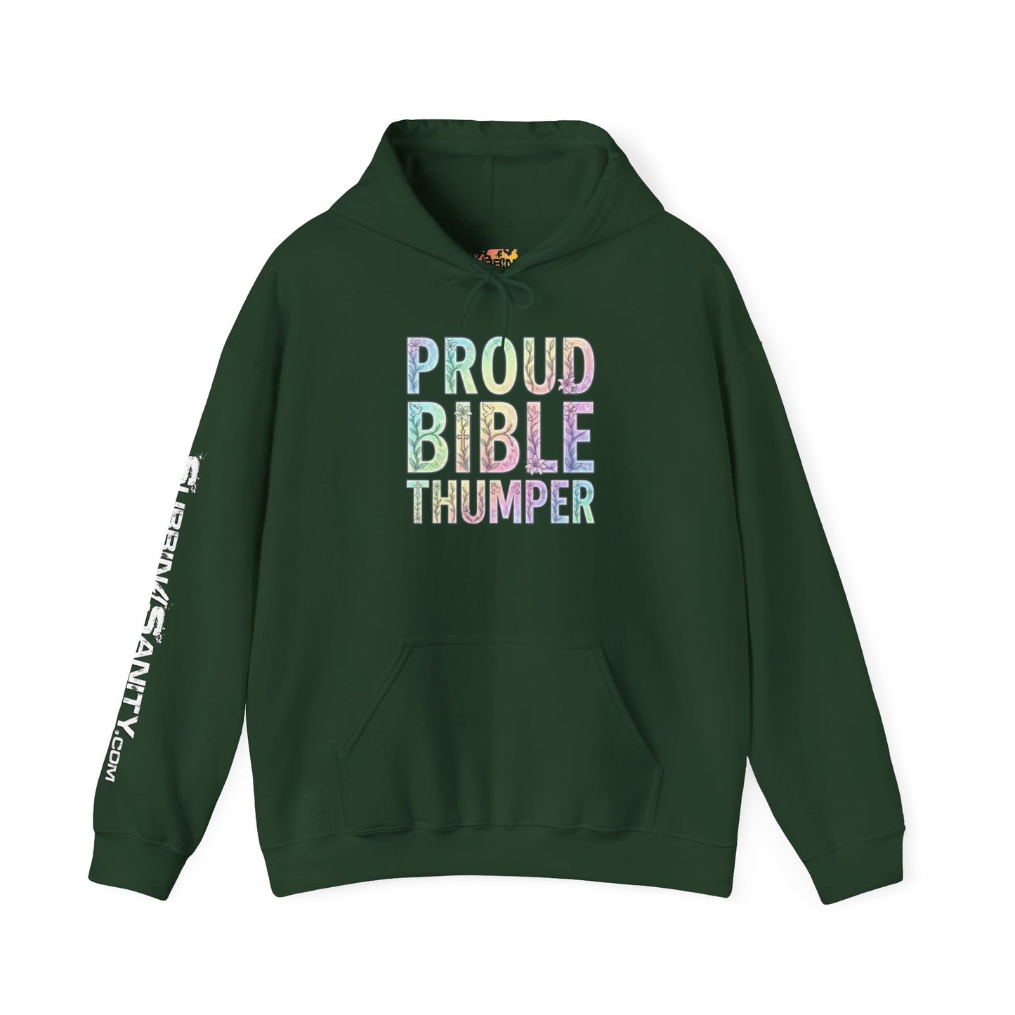 Proud Bible Thumper Pastel Rainbow Easter Faith Hoodie