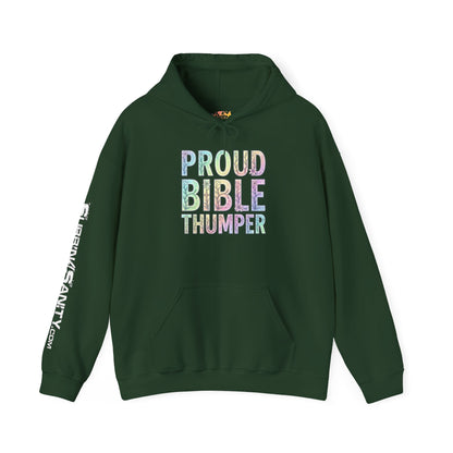 Proud Bible Thumper Pastel Rainbow Easter Faith Hoodie