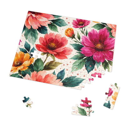 Electric Wildflower Garden Pattern – Puzzle & Tin Storage Box