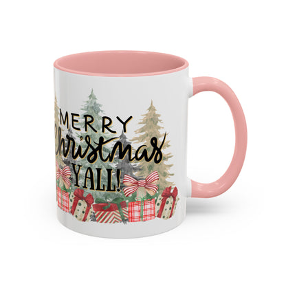 Christmas Coffee Mug, 11oz, "Merry Christmas Yall"