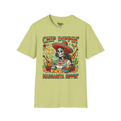 "Chip Dippin Margarita Sippin" (Square) | Unisex Softstyle T-Shirt