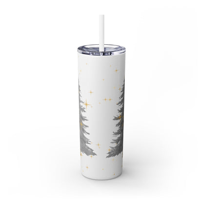 Christmas Skinny Tumbler with Straw, 20oz