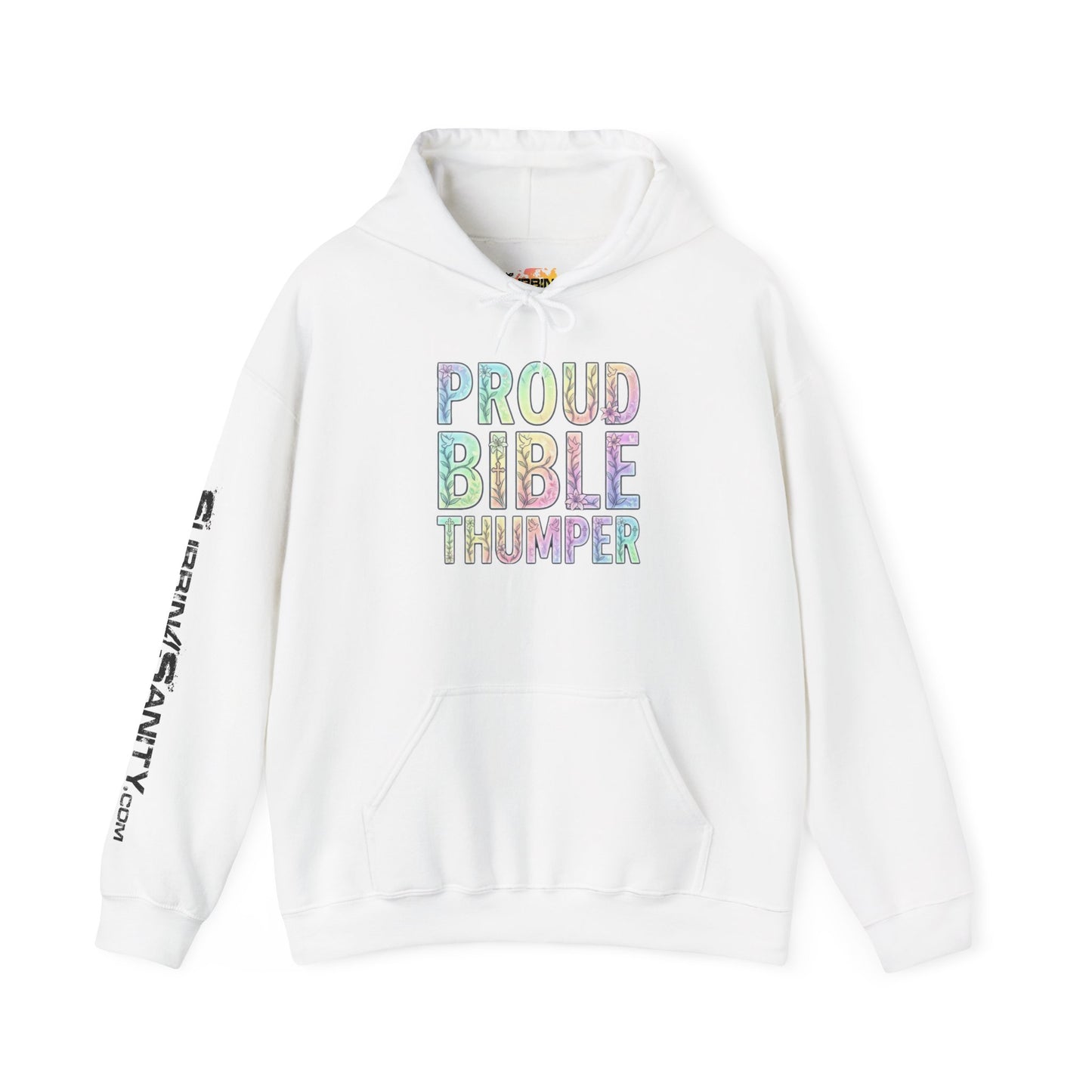 Proud Bible Thumper Pastel Rainbow Easter Faith Hoodie