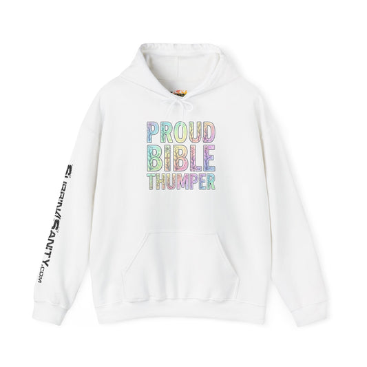 Proud Bible Thumper Pastel Rainbow Easter Faith Hoodie
