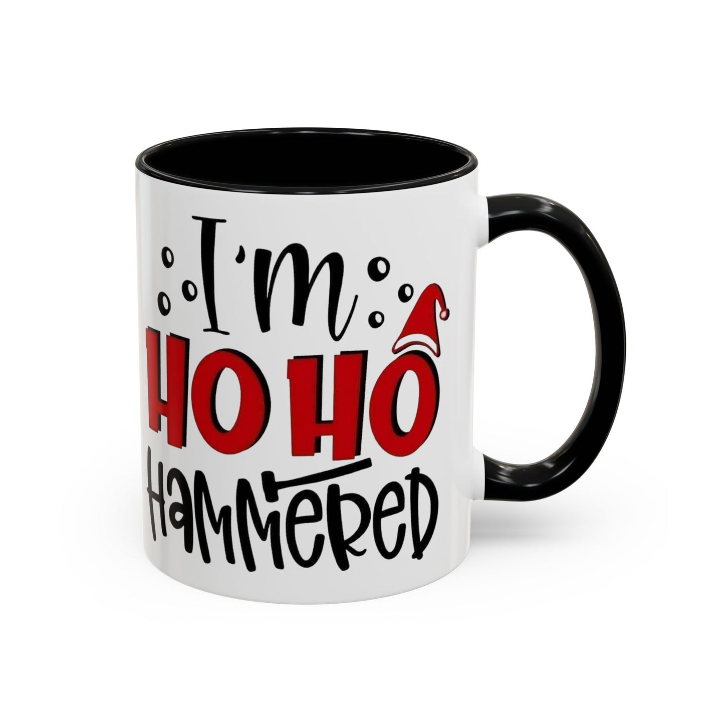 Christmas Coffee Mug, 11oz, "Ho Ho Hammered"