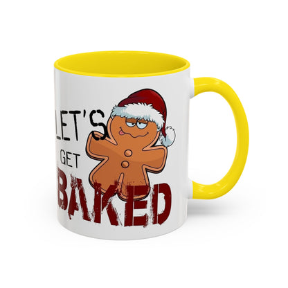 Christmas Coffee Mug, 11oz, "Let's get Baked"