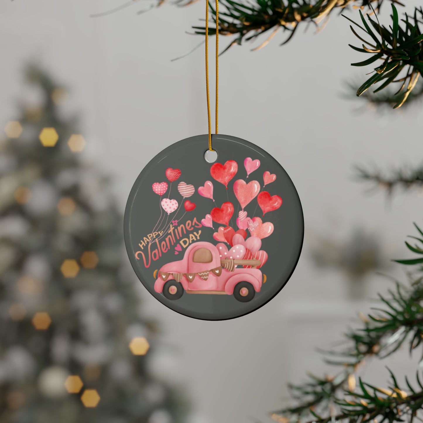 Valentines Ceramic Ornament (1pc, 3pcs, 5pcs, 10pcs)