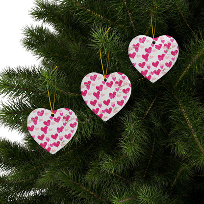 Valentines Ceramic Ornament (1pc, 3pcs, 5pcs, 10pcs)