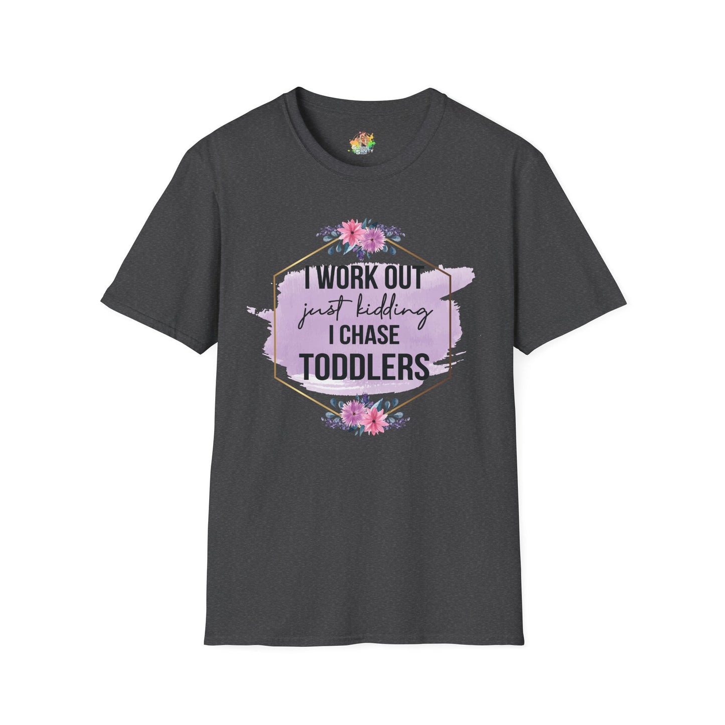 I Chase Toddlers Graphic T-Shirt | Funny Parenting Life Statement Tee by Subbin4Sanity