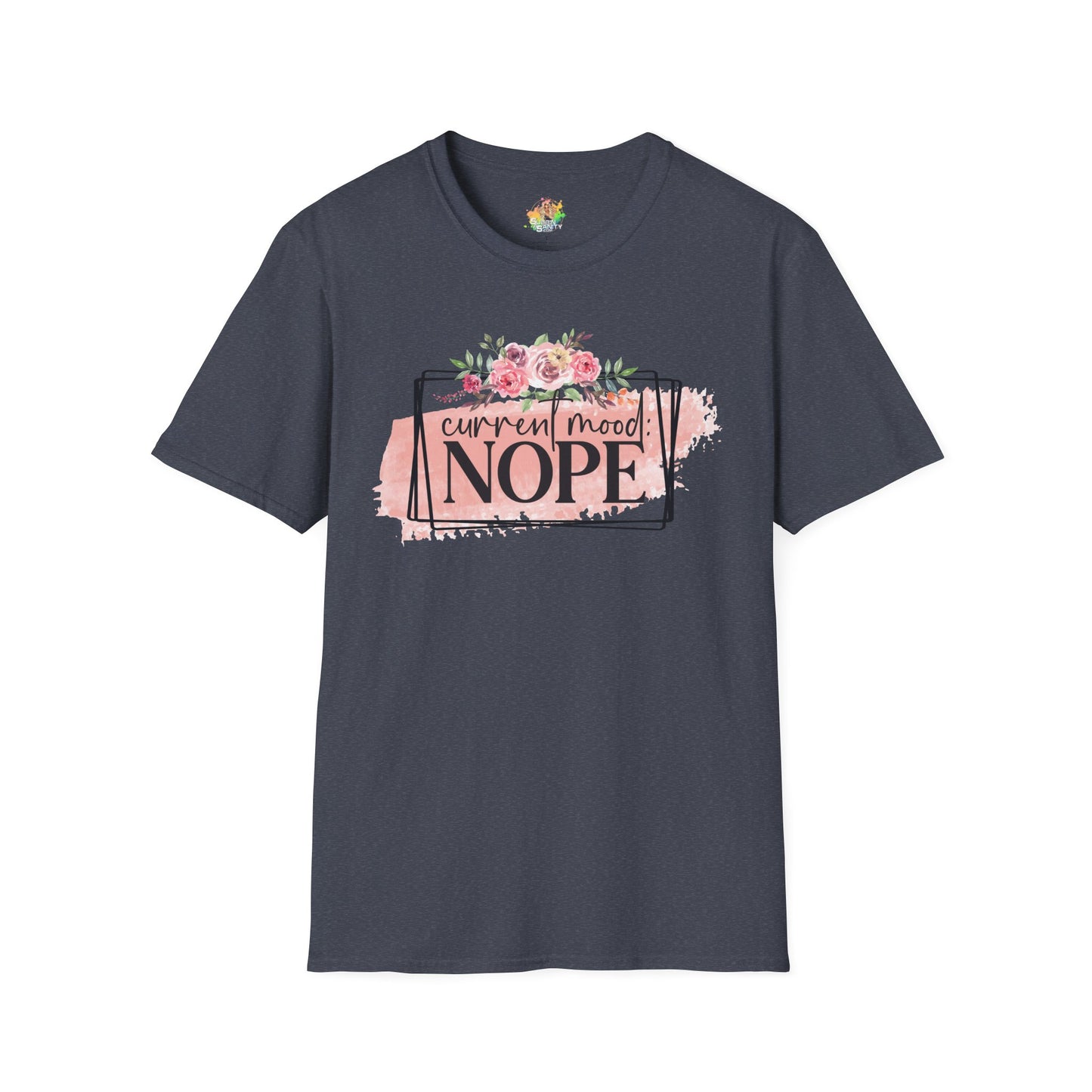 Current Mood Nope Graphic T-Shirt | Funny Sarcastic Statement Tee by Subbin4Sanity