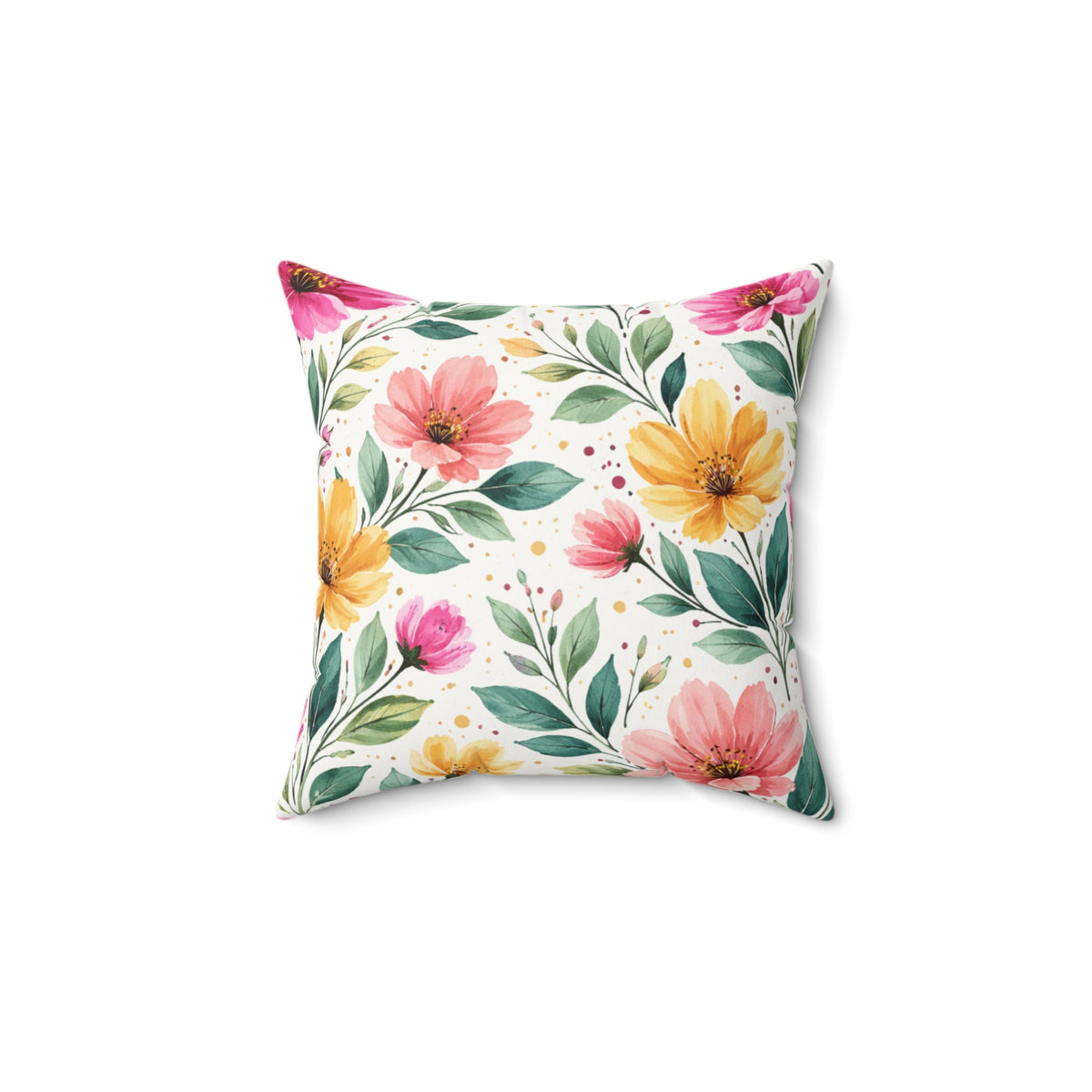 Spring Got Me Acting Different Double-Sided Throw Pillow | Floral Spring Statement Pillow by Subbin4Sanity