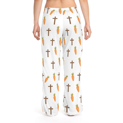 Carrot & Cross Women's Pajama Pants — Cozy Easter/Spring Sleepwear