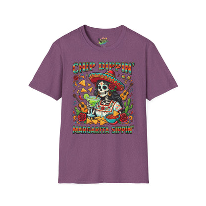 "Chip Dippin Margarita Sippin" (Square) | Unisex Softstyle T-Shirt