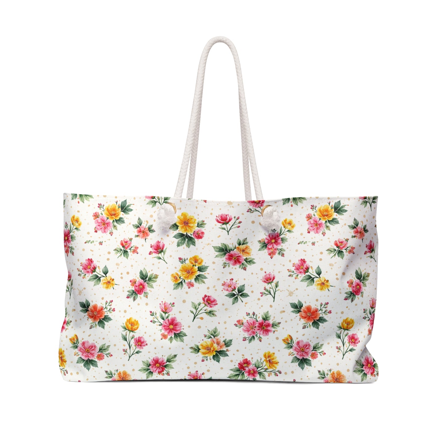 Wildflower Sprinkle Pattern – Splatter Bloom Collection – Weekender Travel Tote Bag