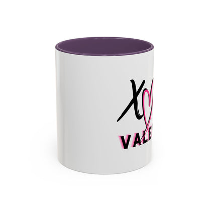 XOXO Valentine Accent Coffee Mug — 11oz & 15oz