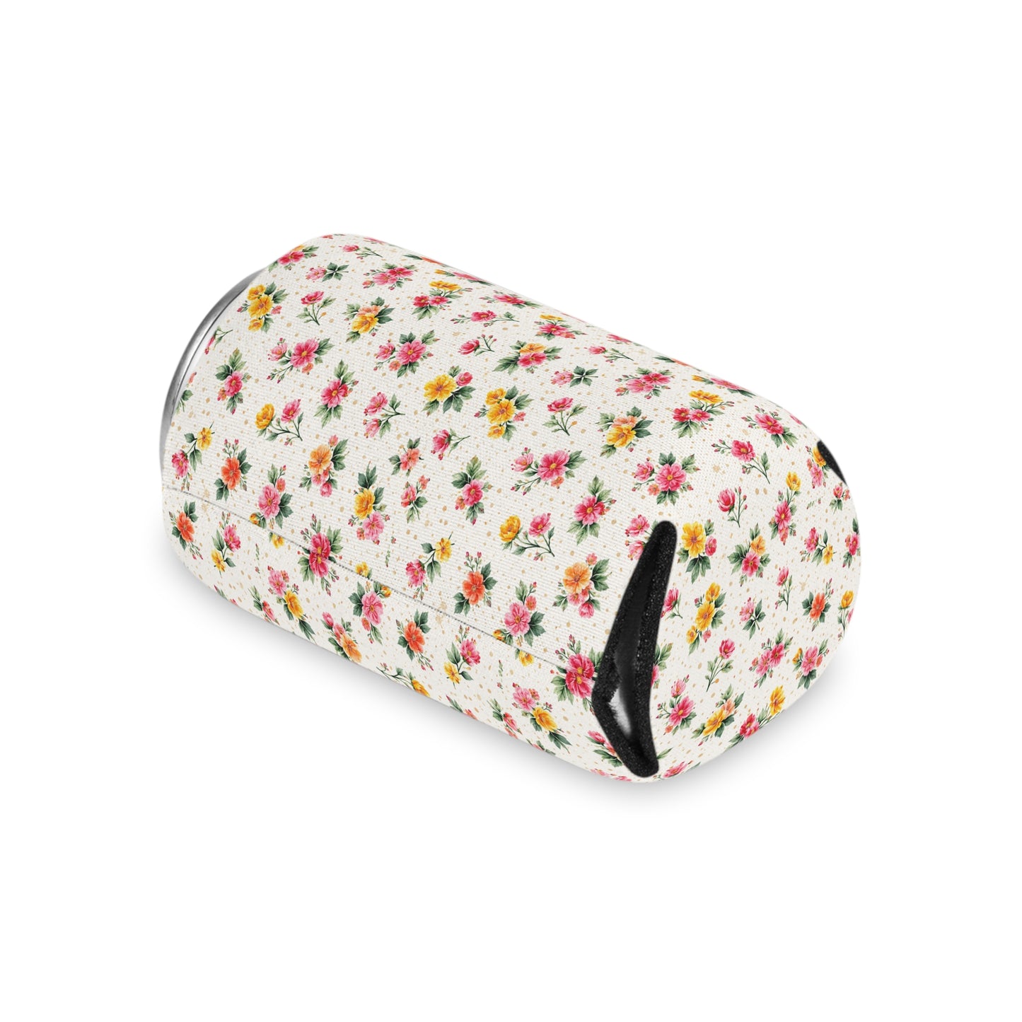 Wildflower Sprinkle Pattern – Splatter Bloom Collection — Lightweight Foam Grip Lined Koozie
