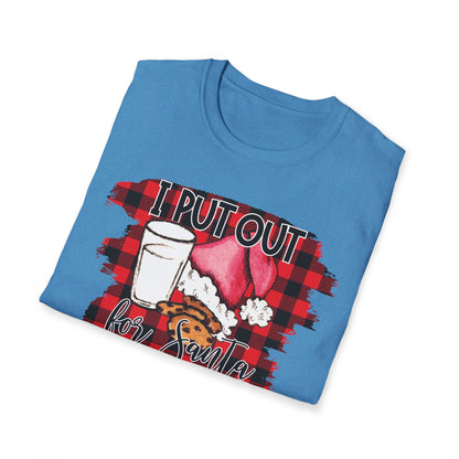 I Put Out For Santa Graphic T-Shirt | Funny Naughty Christmas Tee by Subbin4Sanity