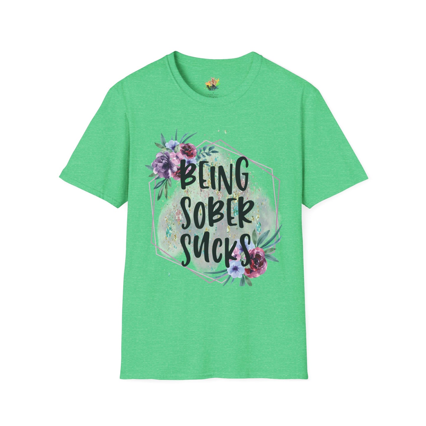 Being Sober Sucks Graphic T-Shirt | Funny Dark Humor Statement Tee by Subbin4Sanity