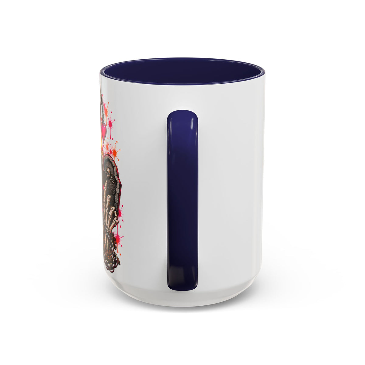 Dirt & Defiance Coffee Mug | Gothic Skull & Coffin Ceramic Mug by Subbin4Sanity