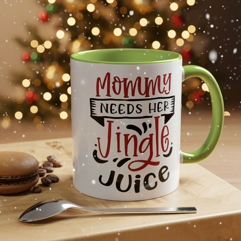 Christmas Coffee Mug, 11oz, "Jingle Juice"