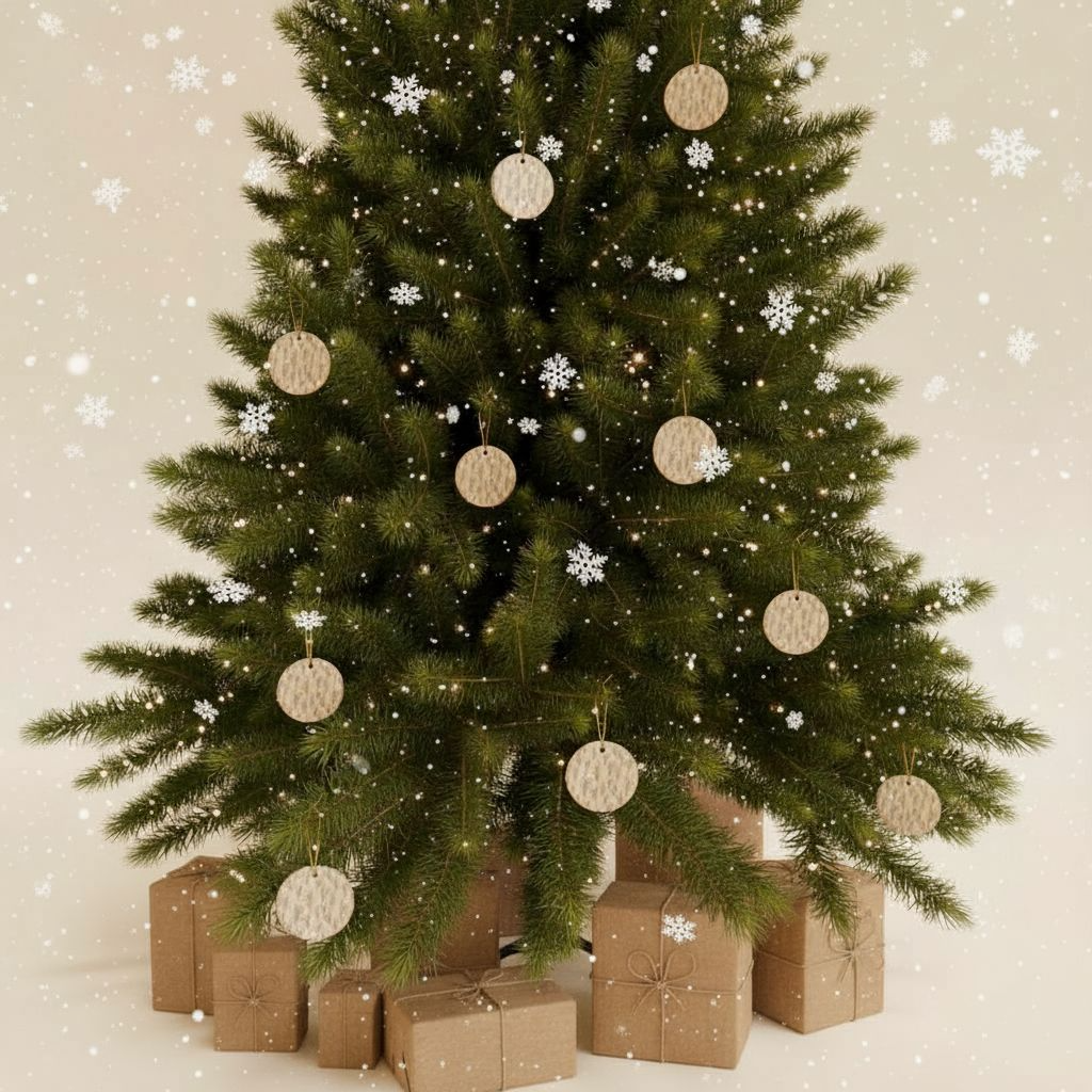 Christmas Ceramic Ornaments | Double-Sided Personalized Holiday Tree Decor | Unique Keepsake Gifts by Subbin4Sanity (1pc, 3pcs, 5pcs, 10pcs)