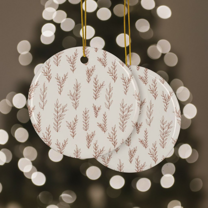 Christmas Ceramic Ornaments | Double-Sided Personalized Holiday Tree Decor | Unique Keepsake Gifts by Subbin4Sanity (1pc, 3pcs, 5pcs, 10pcs)