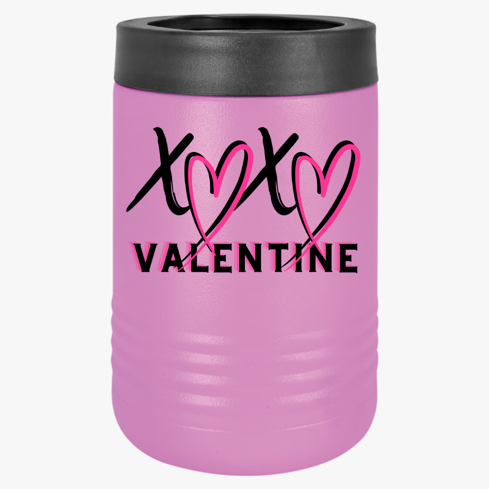XOXO Valentine Attitude | 12oz Can Cooler | Sassy Heart Koozie by Subbin4Sanity