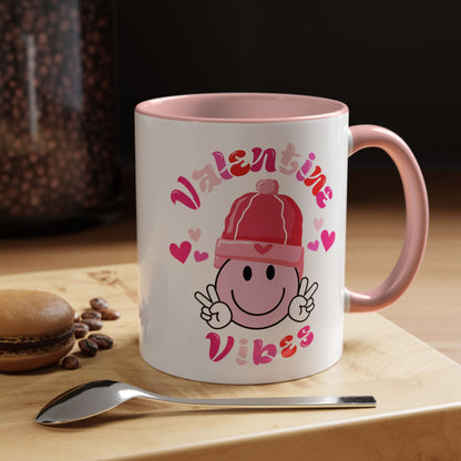 Valentines Coffee Mug, 11oz, "Valentines Vibes"